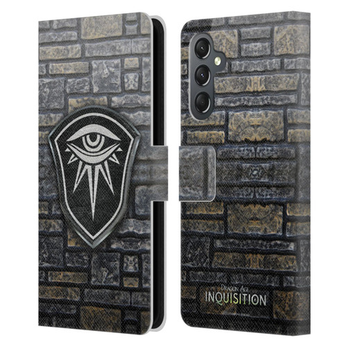 EA Bioware Dragon Age Inquisition Graphics Distressed Crest Leather Book Wallet Case Cover For Samsung Galaxy A25 5G