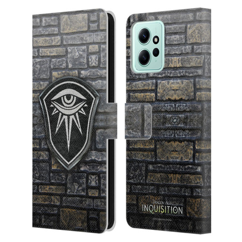 EA Bioware Dragon Age Inquisition Graphics Distressed Crest Leather Book Wallet Case Cover For Xiaomi Redmi 12