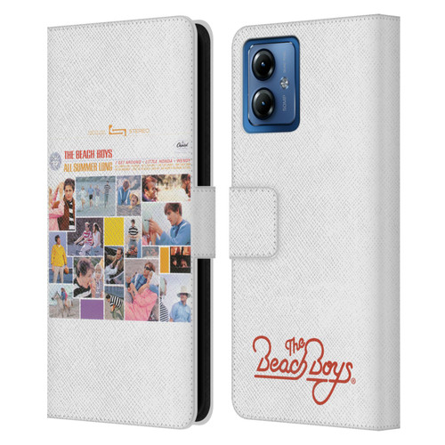 The Beach Boys Album Cover Art All Summer Long Leather Book Wallet Case Cover For Motorola Moto G14