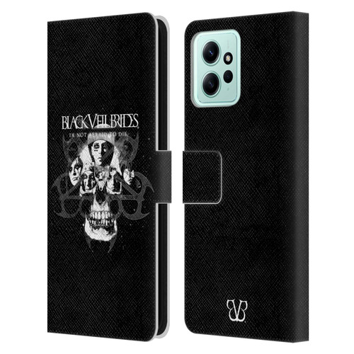 Black Veil Brides Band Art Skull Faces Leather Book Wallet Case Cover For Xiaomi Redmi 12