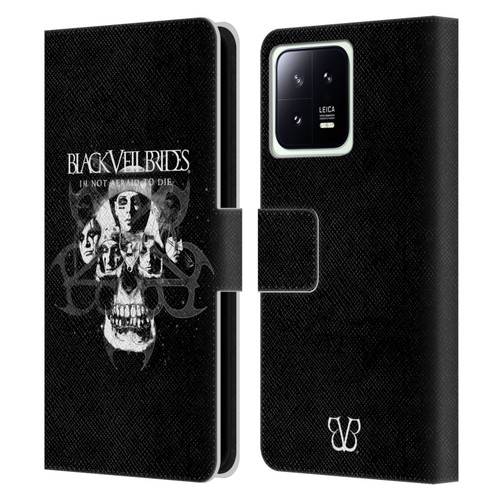 Black Veil Brides Band Art Skull Faces Leather Book Wallet Case Cover For Xiaomi 13 5G