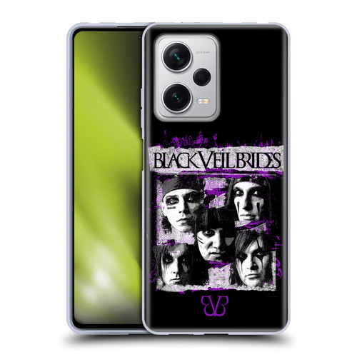 Black Veil Brides Band Art Grunge Faces Soft Gel Case for Xiaomi Redmi Note 12 Pro+ 5G