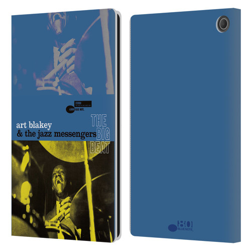 Blue Note Records Albums Art Blakey The Big Beat Leather Book Wallet Case Cover For Amazon Fire Max 11 2023