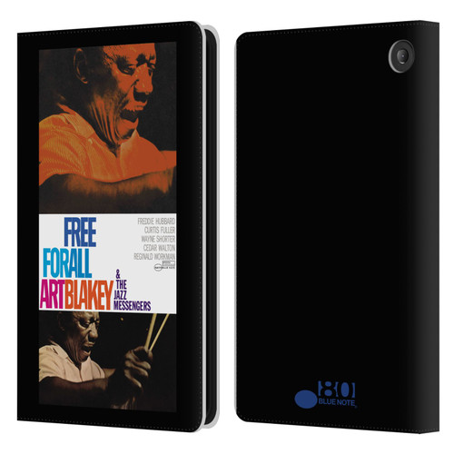 Blue Note Records Albums Art Blakey Free For All Leather Book Wallet Case Cover For Amazon Fire 7 2022