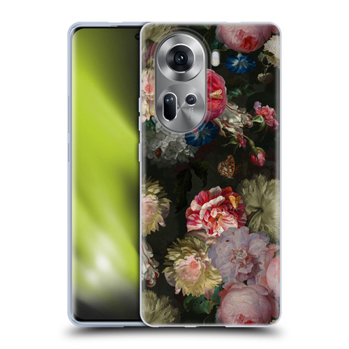 UtArt Antique Flowers Bouquet Soft Gel Case for OPPO Reno11