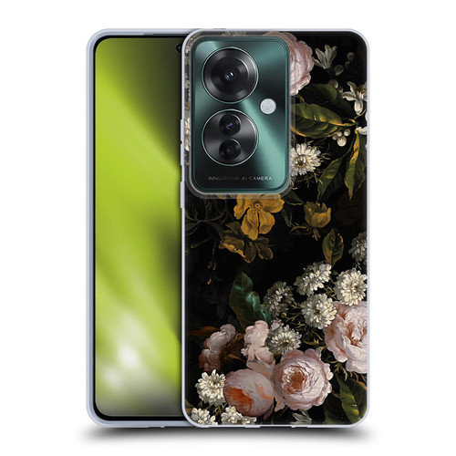 UtArt Antique Flowers Roses And Baby's Breath Soft Gel Case for OPPO Reno11 F 5G / F25 Pro 5G