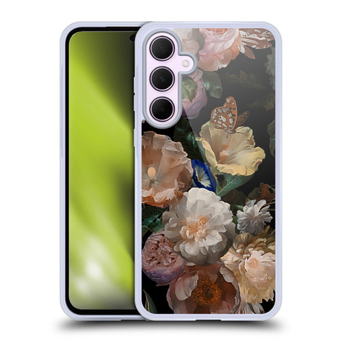 UtArt Antique Flowers Botanical Beauty Soft Gel Case for Samsung Galaxy A35 5G