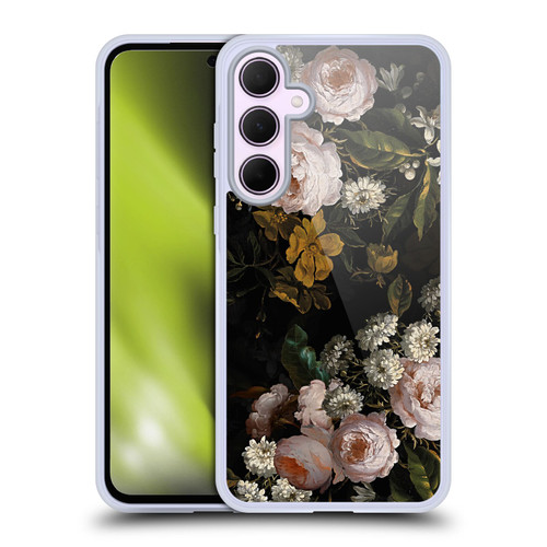 UtArt Antique Flowers Roses And Baby's Breath Soft Gel Case for Samsung Galaxy A35 5G