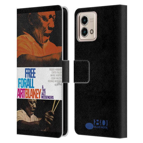 Blue Note Records Albums Art Blakey Free For All Leather Book Wallet Case Cover For Motorola Moto G Stylus 5G 2023