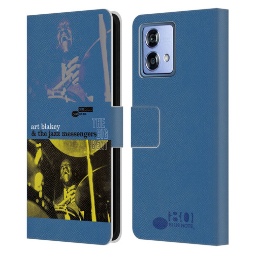 Blue Note Records Albums Art Blakey The Big Beat Leather Book Wallet Case Cover For Motorola Moto G84 5G