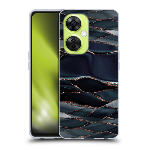 UtArt Dark Night Marble Waves Soft Gel Case for OnePlus Nord CE 3 Lite 5G