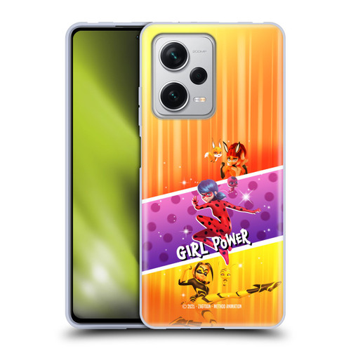 Miraculous Tales of Ladybug & Cat Noir Graphics Girl Power Soft Gel Case for Xiaomi Redmi Note 12 Pro+ 5G