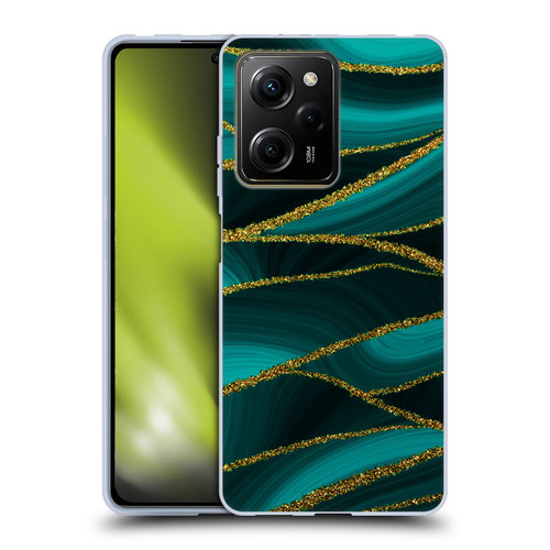 UtArt Malachite Emerald Turquoise Shimmers Soft Gel Case for Xiaomi Redmi Note 12 Pro 5G