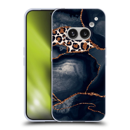 UtArt Wild Cat Marble Leopard Soft Gel Case for Nothing Phone (2a)