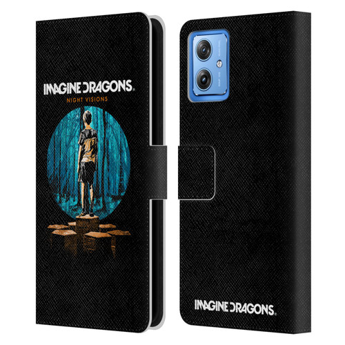 Imagine Dragons Key Art Night Visions Painted Leather Book Wallet Case Cover For Motorola Moto G54 5G