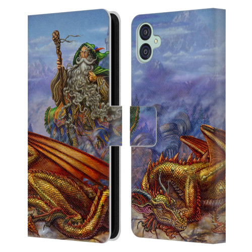 Myles Pinkney Mythical Dragonlands Leather Book Wallet Case Cover For Samsung Galaxy M04 5G / A04e