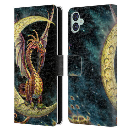 Myles Pinkney Mythical Moon Dragon Leather Book Wallet Case Cover For Samsung Galaxy M04 5G / A04e