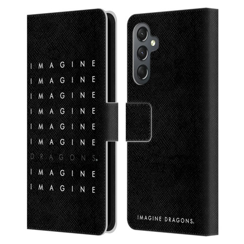 Imagine Dragons Key Art Logo Repeat Leather Book Wallet Case Cover For Samsung Galaxy A25 5G