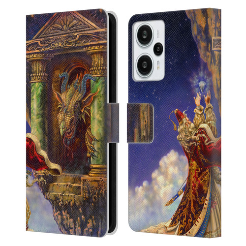 Myles Pinkney Mythical Dragon's Eye Leather Book Wallet Case Cover For Xiaomi Redmi Note 12T
