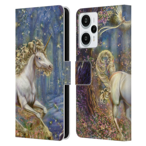 Myles Pinkney Mythical Unicorn Leather Book Wallet Case Cover For Xiaomi Redmi Note 12T