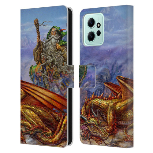 Myles Pinkney Mythical Dragonlands Leather Book Wallet Case Cover For Xiaomi Redmi 12