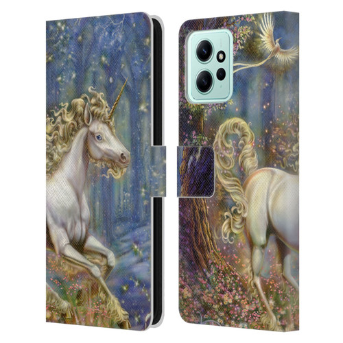 Myles Pinkney Mythical Unicorn Leather Book Wallet Case Cover For Xiaomi Redmi 12