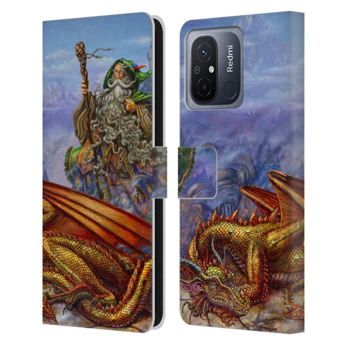 Myles Pinkney Mythical Dragonlands Leather Book Wallet Case Cover For Xiaomi Redmi 12C