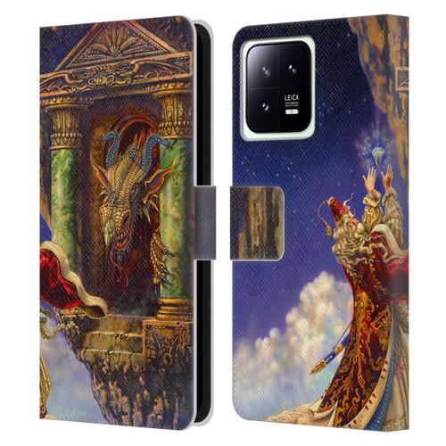 Myles Pinkney Mythical Dragon's Eye Leather Book Wallet Case Cover For Xiaomi 13 5G