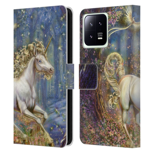 Myles Pinkney Mythical Unicorn Leather Book Wallet Case Cover For Xiaomi 13 5G