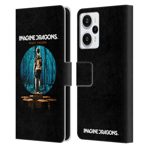 Imagine Dragons Key Art Night Visions Painted Leather Book Wallet Case Cover For Xiaomi Redmi Note 12T