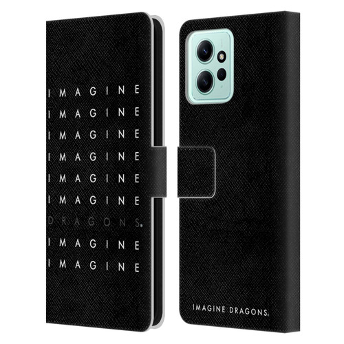 Imagine Dragons Key Art Logo Repeat Leather Book Wallet Case Cover For Xiaomi Redmi 12