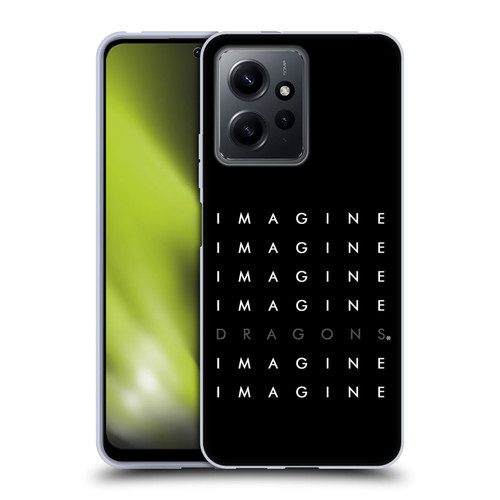 Imagine Dragons Key Art Logo Repeat Soft Gel Case for Xiaomi Redmi Note 12 4G