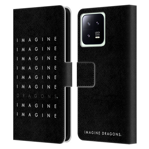 Imagine Dragons Key Art Logo Repeat Leather Book Wallet Case Cover For Xiaomi 13 5G