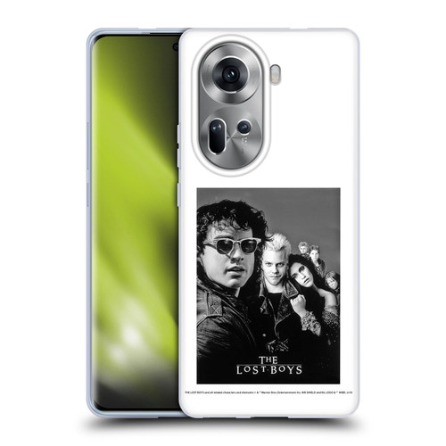 The Lost Boys Characters Poster Black And White Soft Gel Case for OPPO Reno11