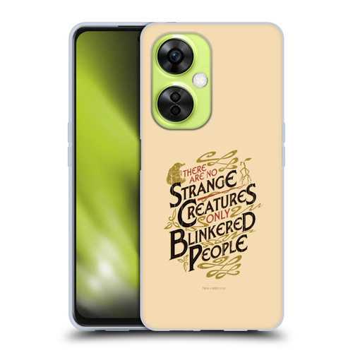 Fantastic Beasts The Crimes Of Grindelwald Art Nouveau Strange Creatures Soft Gel Case for OnePlus Nord CE 3 Lite 5G