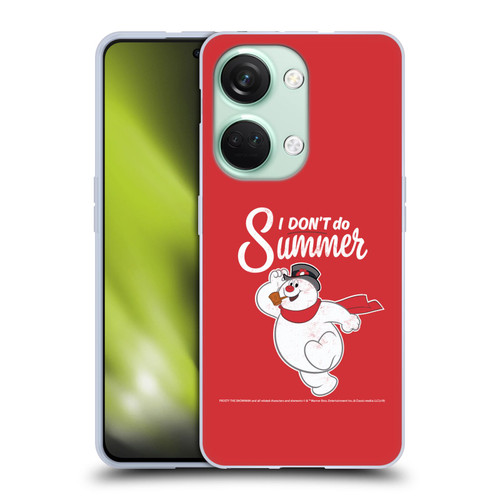 Frosty the Snowman Movie Key Art I Don't Do Summer Soft Gel Case for OnePlus Nord 3 5G