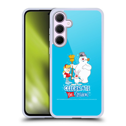 Frosty the Snowman Movie Key Art Celebrate Soft Gel Case for Samsung Galaxy A35 5G