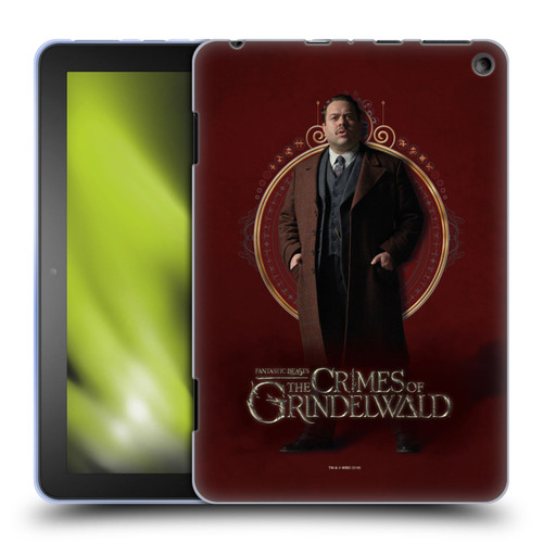 Fantastic Beasts The Crimes Of Grindelwald Character Art Jacob Kowalski Soft Gel Case for Amazon Fire HD 8/Fire HD 8 Plus 2020