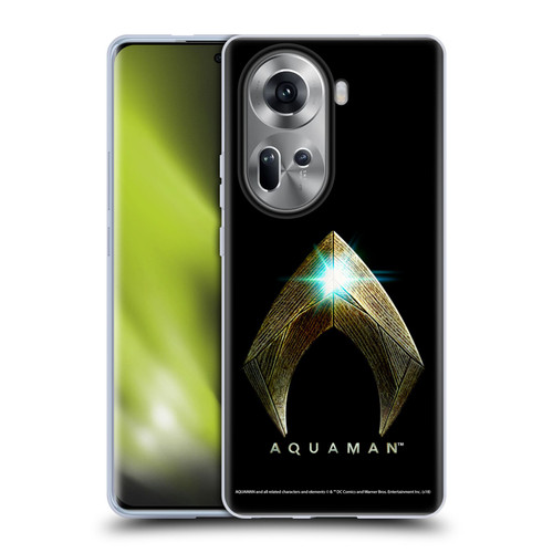 Aquaman Movie Logo Main Black Soft Gel Case for OPPO Reno11