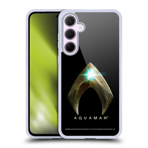 Aquaman Movie Logo Main Black Soft Gel Case for Samsung Galaxy A35 5G