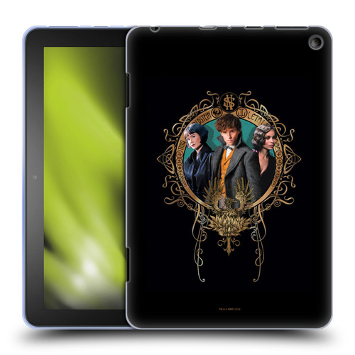 Fantastic Beasts The Crimes Of Grindelwald Key Art Love Triangle Soft Gel Case for Amazon Fire HD 8/Fire HD 8 Plus 2020