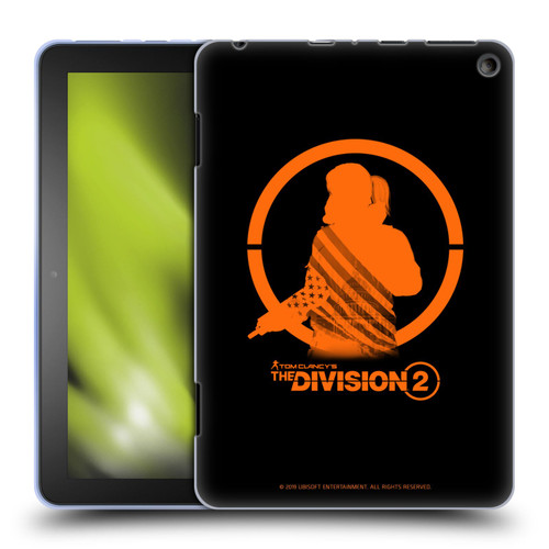 Tom Clancy's The Division 2 Characters Female Agent Soft Gel Case for Amazon Fire HD 8/Fire HD 8 Plus 2020