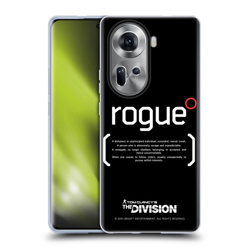 Tom Clancy's The Division Dark Zone Rouge 1 Soft Gel Case for OPPO Reno11