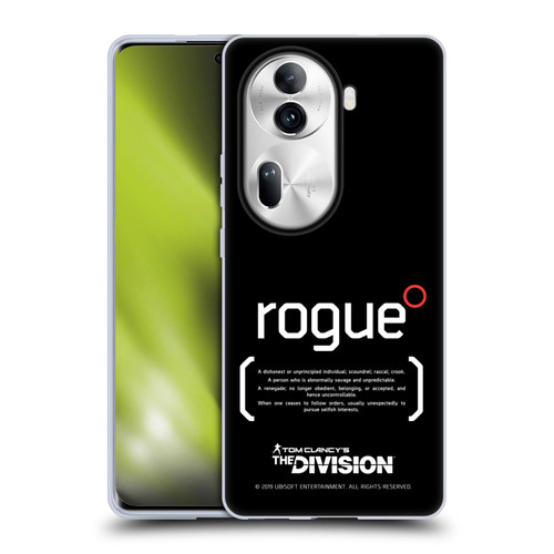 Tom Clancy's The Division Dark Zone Rouge 1 Soft Gel Case for OPPO Reno11 Pro