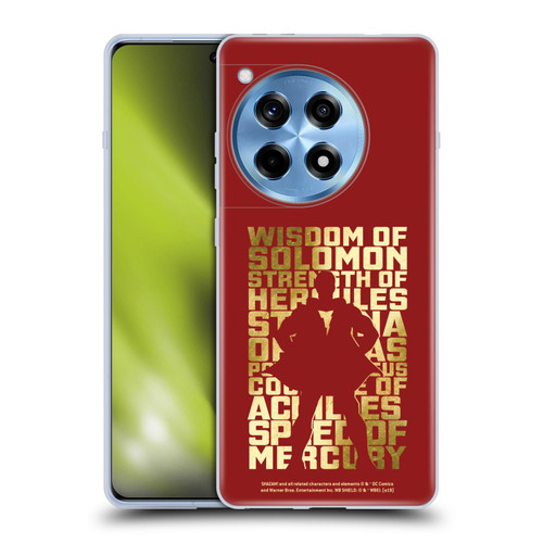 Shazam! 2019 Movie Character Art Typography Soft Gel Case for OnePlus 12R