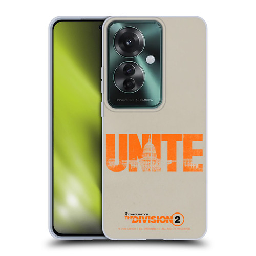 Tom Clancy's The Division 2 Key Art Unite Soft Gel Case for OPPO Reno11 F 5G / F25 Pro 5G