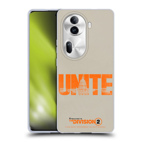 Tom Clancy's The Division 2 Key Art Unite Soft Gel Case for OPPO Reno11 Pro