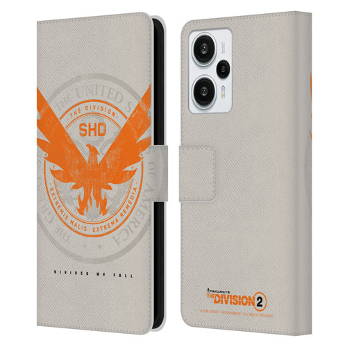 Tom Clancy's The Division 2 Key Art Phoenix US Seal Leather Book Wallet Case Cover For Xiaomi Redmi Note 12T