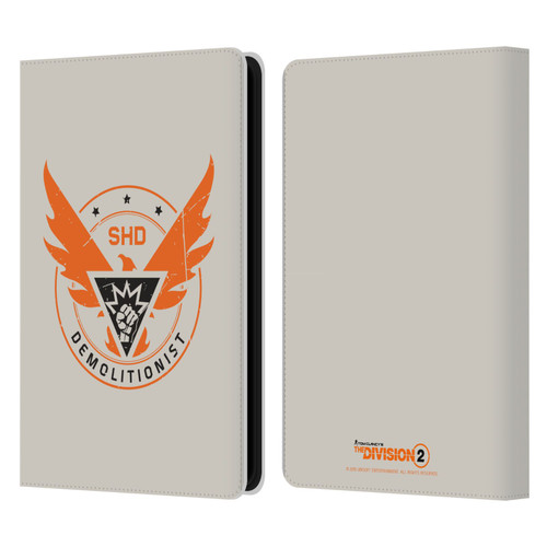 Tom Clancy's The Division 2 Logo Art Demolitionist Leather Book Wallet Case Cover For Amazon Kindle Paperwhite 5 (2021)