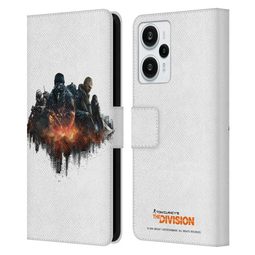 Tom Clancy's The Division Factions Group Leather Book Wallet Case Cover For Xiaomi Redmi Note 12T